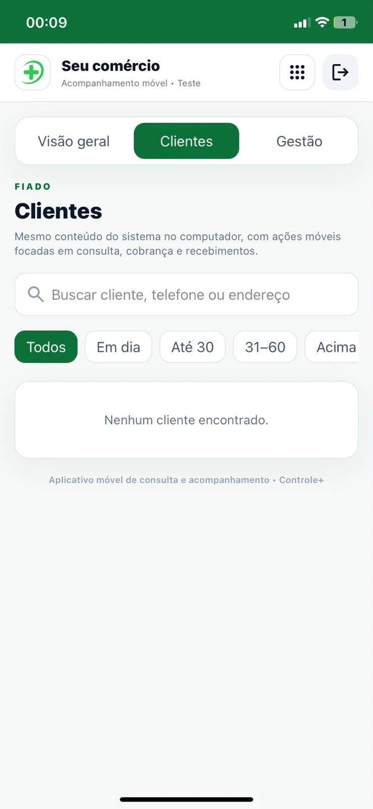 Clientes no mobile